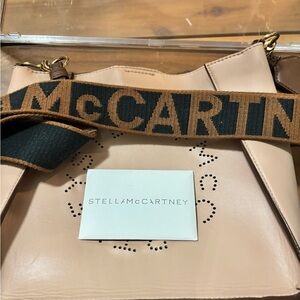 Stella McCartney Beige Shoulder Bag with Brown strap